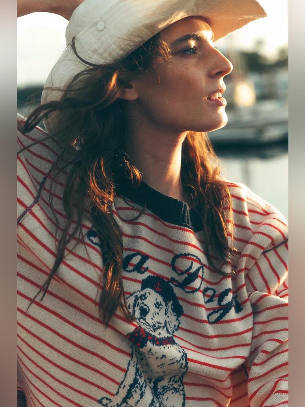 Anthropologie Maeve Logan Sea Dogs Nautical Long-Sleeve Crew-Neck Pullover Sz S - Picture 4 of 9